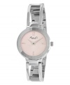 Swooping lines and a ladylike pink dial define this darling watch from Kenneth Cole New York.