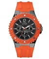 Catch some sun during your adventures with this sporty and versatile watch from GUESS.
