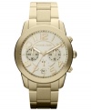 A shining example of modern style: a golden Mercer collection watch from Michael Kors.