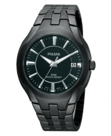An industrial-strength watch from Pulsar with a blackout design. An industrial-strength watch from Pulsar with a blackout design.