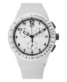 This Grrrr watch from Swatch will get your energy headed in the right direction.