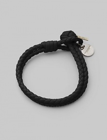 Fine leather, artfully woven into a rope design that wraps the wrist with rich character. Available in Small and Medium. Woven leather Medallion detail Small length, about 7½ Medium length, about 9 Knot and loop closure Made in Italy Fine leather, artfully woven into a rope design that wraps the wrist with rich character. Available in Small and Medium. Woven leather Medallion detail Small length, about 7½ Medium length, about 9 Knot and loop closure Made in Italy