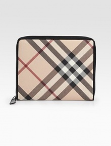 Slip your iPad® in this sturdy zip-around case crafted from signature Burberry check PVC.Zip-around closureLightly padded lining10W X 8H X 1DMade in Italy Slip your iPad® in this sturdy zip-around case crafted from signature Burberry check PVC.Zip-around closureLightly padded lining10W X 8H X 1DMade in Italy