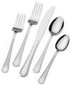 Casual yet sophisticated, the Bayside flatware set includes all the essentials for parties of 12 in polished stainless steel. Architectural detail and defined edges give it an effortless sense of style.