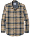 Rugged western meets east coast prep with this long-sleeved plaid shirt from Volcom.