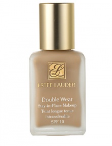 Flawless with true staying power. With Double Wear Stay-in-Place Makeup SPF 10, the flawless look you see in the morning is the look you keep all day. This worry-free, long-wearing makeup stays fresh, looks natural through heat, humidity, nonstop activity. Won't change color, smudge or come off on clothes. Smooth it on once and don't think twice about it. 1 oz. Flawless with true staying power. With Double Wear Stay-in-Place Makeup SPF 10, the flawless look you see in the morning is the look you keep all day. This worry-free, long-wearing makeup stays fresh, looks natural through heat, humidity, nonstop activity. Won't change color, smudge or come off on clothes. Smooth it on once and don't think twice about it. 1 oz.