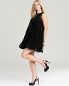 Bring playful charm to your after-dark portfolio with this ABS by Allen Schwartz polka-dot dress.
