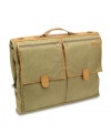 A smooth arrival! Take a hassle-free-and wrinkle-free-trip with a mobile wardrobe that provides the ultimate storage system, including 3 large zip pockets, shoe pocket and waterseal space. Hang suits, dresses and more and lock garments into place with convenient restraining straps, so you always show up in style. Qualifies for Rebate