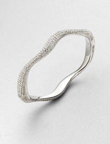 An organically-shaped design featuring accented in pavé crystals. CrystalsRhodium-plated brassDiameter, about 2.25Box and tongue closureImported An organically-shaped design featuring accented in pavé crystals. CrystalsRhodium-plated brassDiameter, about 2.25Box and tongue closureImported