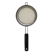 The OXO International Silicone Colander drains liquid from foods, but it can also be immersed in boiling water so you can cook right inside it! Use it to blanch or parboil vegetables like broccoli, green beans, snap peas, spinach and edamame. Simply lift the Colander directly out of boiling water and immerse it in ice water, or run it under the tap, to ensure your vegetables stay green and crisp. Try it for boiling shrimp and dumplings, and for traditional uses like draining pasta, berries and more. The basket has a cylindrical shape and sits below the top of your pot for added capacity. The Colander has a soft, non-slip handle and a hook so it can be easily rested over a pot or bowl, and can also be used to quickly steam foods inside a saucepan. The Silicone Colander collapses flat for easy storage. At 6.75 in diameter, it is ideal for use in standard 3 and 4 quart saucepans. The Silicone Colander is heat-resistant to 600F, safe for non-stick cookware and dishwasher safe. The OXO International Silicone Colander drains liquid from foods, but it can also be immersed in boiling water so you can cook right inside it! Use it to blanch or parboil vegetables like broccoli, green beans, snap peas, spinach and edamame. Simply lift the Colander directly out of boiling water and immerse it in ice water, or run it under the tap, to ensure your vegetables stay green and crisp. Try it for boiling shrimp and dumplings, and for traditional uses like draining pasta, berries and more. The basket has a cylindrical shape and sits below the top of your pot for added capacity. The Colander has a soft, non-slip handle and a hook so it can be easily rested over a pot or bowl, and can also be used to quickly steam foods inside a saucepan. The Silicone Colander collapses flat for easy storage. At 6.75 in diameter, it is ideal for use in standard 3 and 4 quart saucepans. The Silicone Colander is heat-resistant to 600F, safe for non-stick cookware and dishwasher safe.
