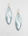 From the Lucite Collection. Elegantly understated leaf-shaped drops of hand-painted, hand-sculpted Lucite are striking in their simplicity.LuciteGoldtoneLength, about 2.75Ear wireMade in USA