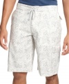 Shake up your summer standards with these patterned linen cargo shorts from American Rag.
