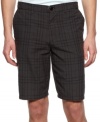 Step up your summer style with these sharp plaid shorts from Hurley.