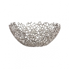 Organically molded under fire, this handmade bowl exudes metal artistry with a New York edge. Organically molded under fire, this handmade bowl exudes metal artistry with a New York edge.
