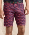 The bold contrast pattern on these Tuba shorts from Tommy Hilfiger will add a new element of style to a tired wardrobe. Part of the Millennium Promise Collection, which showcases clothing either made in Africa or with cotton sourced from local growers.