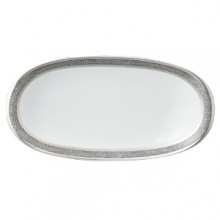Sauvage dinnerware by Bernadaud successfully blends three surprisingly sensual touches - pearl-grey lizard skin, silver filament and interlocking Cordovan honeycombs -- into one truly memorable collection for your table. Exceptional elegance with a touch of the exotic. Sauvage dinnerware by Bernadaud successfully blends three surprisingly sensual touches - pearl-grey lizard skin, silver filament and interlocking Cordovan honeycombs -- into one truly memorable collection for your table. Exceptional elegance with a touch of the exotic.