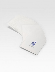 Beautifully hand-pressed thank-you notes feature an original Charles Fradin castle illustration. High-quality cotton paper is folded over to create a thoughtful, highly personal card. Includes 8 cards and matching envelopes High-quality 110 lb. cotton paper Folded: 4¾ X 4¾ Made in USA Beautifully hand-pressed thank-you notes feature an original Charles Fradin castle illustration. High-quality cotton paper is folded over to create a thoughtful, highly personal card. Includes 8 cards and matching envelopes High-quality 110 lb. cotton paper Folded: 4¾ X 4¾ Made in USA