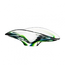 Verdant and fresh, Goran Warff's blown glass bowls feature harmonious forms infused with transparent pops of green and blue. Verdant and fresh, Goran Warff's blown glass bowls feature harmonious forms infused with transparent pops of green and blue.