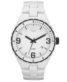 Live a life in classic black and white: a Cambridge collection unisex watch from adidas.