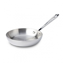 The French skillet features a large surface area and round sides that superlatively retain heat while preventing spattering. Handcrafted of American-made steel in Pennsylvania-as it has been for four decades-it is ideal for searing, browning and pan-frying everything from meats to eggs. The French skillet features a large surface area and round sides that superlatively retain heat while preventing spattering. Handcrafted of American-made steel in Pennsylvania-as it has been for four decades-it is ideal for searing, browning and pan-frying everything from meats to eggs.