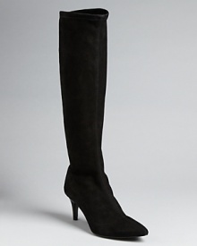 These Delman boots are finely crafted in a style that will stand up to the trends-season after season. These Delman boots are finely crafted in a style that will stand up to the trends-season after season.