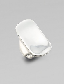 From the Saddle Collection. A sleek, simple design of polished sterling silver, in a subtly curved saddle shape on a wide, smooth band.Sterling silverLength, about ¾Imported From the Saddle Collection. A sleek, simple design of polished sterling silver, in a subtly curved saddle shape on a wide, smooth band.Sterling silverLength, about ¾Imported