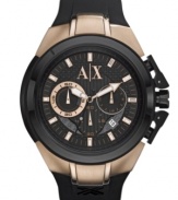 21st century confident cool envelops the timeless precision of this AX Armani Exchange watch.