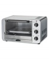 Add another cooking option to your countertop. This toaster oven from Waring is impressive in brushed steel, cooking food to perfection with convection, bake and broil functions. One-year warranty. Model TCO600.