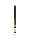 Stay-true color. Hours and hours of wear. Double Wear Stay-in-Place Eye Pencil lines and defines with smooth, even color that looks fresh all day. Wears for 12 hours, sets in seconds. Double-ended tool has smudger on one end, color on the other. Lightweight, creamy formula glides on effortlessly. Rich, stay-true color won't feather or bleed.