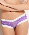 All-around lace, all-around mesh. All-around cute. JT Intimates' Star hipster looks and feels great. Style #JTS11C2-B