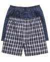 If cool comfort's the name of your game, then you've got to step right into these roomy plaid boxers from Jockey.