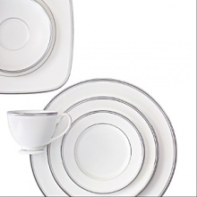 Double bands of shimmering platinum surround each piece of the Kilbarry Platinum pattern. This fine bone china is both understated and modern. Double bands of shimmering platinum surround each piece of the Kilbarry Platinum pattern. This fine bone china is both understated and modern.