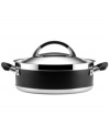Gather loved ones round for a slow-cooked meal they'll never forget! The dishwasher-safe, induction-ready dutch oven introduces ease and versatility into the landscape of your kitchen. Three layers of metal compose the exceptional body: a thick inner core of quick and even-heating aluminum is sandwiched between gleaming stainless steel. Limited lifetime warranty.