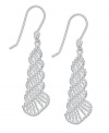 Postmodern panache. Giani Bernini's sterling silver drop earrings feature a mesh design for a stunning effect. Approximate drop: 2 inches.