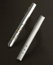 These refined tie clips complete the perfect look for the office. These refined tie clips complete the perfect look for the office.