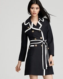 Milly Coat - Piped Combo Trench Milly Coat - Piped Combo Trench