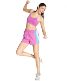 This Ideology sports bra is low in price and high in performance. Adjustable straps give you a perfect fit! This Ideology sports bra is low in price and high in performance. Adjustable straps give you a perfect fit!