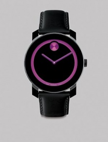 A sleek and modern timepiece designed with a minimalist tonal style and Swiss quartz precision. Round bezelQuartz movementWater resistant to 3 ATMStainless steel/composite case: 42mm (1.65)Leather strapImported A sleek and modern timepiece designed with a minimalist tonal style and Swiss quartz precision. Round bezelQuartz movementWater resistant to 3 ATMStainless steel/composite case: 42mm (1.65)Leather strapImported