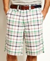 Hit the bbq in style with these classic preppy plaid shorts from Nautica.