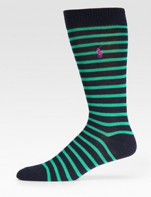 Bold and energetic stripes liven this lightweight classic with signature polo logo embroidery.Logo embroideryMid-calf height72% cotton/22% polyester/3% other/2% spandex/1% rubberMachine washImported Bold and energetic stripes liven this lightweight classic with signature polo logo embroidery.Logo embroideryMid-calf height72% cotton/22% polyester/3% other/2% spandex/1% rubberMachine washImported