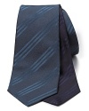 A classic tie with diagonal stripe pattern. From Burberry.