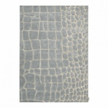 This luxurious hand-crafted Calvin Klein rug is composed of a soft luminescent pile with suede accents, creating innovative texture for the home. This luxurious hand-crafted Calvin Klein rug is composed of a soft luminescent pile with suede accents, creating innovative texture for the home.