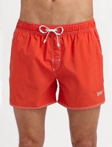 A sun-lover's essential for the season to come, easy to wear and quick to dry. Drawstring elastic waist Side slash pockets Inseam, about 4 Polyamide Machine wash Imported A sun-lover's essential for the season to come, easy to wear and quick to dry. Drawstring elastic waist Side slash pockets Inseam, about 4 Polyamide Machine wash Imported