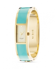 Give your ticker a gleaming makeover with this kate spade new york bangle watch. Stack it with bracelets for an armload of timely trinkets. Give your ticker a gleaming makeover with this kate spade new york bangle watch. Stack it with bracelets for an armload of timely trinkets.