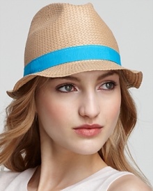 Aqua Paper Fedora Aqua Paper Fedora