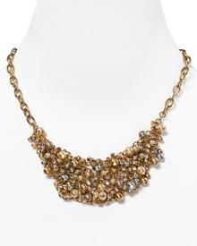 Don't settle for a single strand. ABS by Allen Schwartz's necklace ups the glamour factor with crystal and pearl clusters. Clasp on the collar and captivate at cocktail hour. Don't settle for a single strand. ABS by Allen Schwartz's necklace ups the glamour factor with crystal and pearl clusters. Clasp on the collar and captivate at cocktail hour.