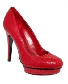 Brilliant style. The Atlas pumps by ABS by Allen Schwartz are made of stingray print embossed leather and feature a cute covered platform. Brilliant style. The Atlas pumps by ABS by Allen Schwartz are made of stingray print embossed leather and feature a cute covered platform.