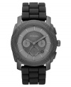 An industrial-strength timepiece from Fossil. With shady grays and cool hues for added style.