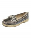 The Sperry Top-Sider Angelfish boat shoes have all the classic quality and details of the preppy chic favorite with the updated appeal of new finishes and colors.