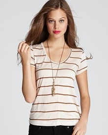 Kain Label updates your favorite tee with a supple feel and chic stripes. Kain Label updates your favorite tee with a supple feel and chic stripes.